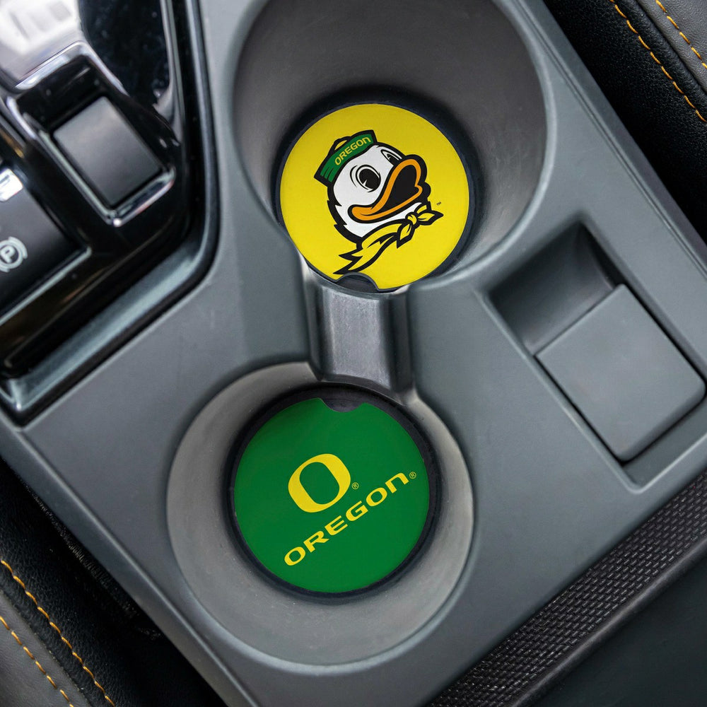 University of Oregon Car Coaster Set, 2pc, Collegiate, Home