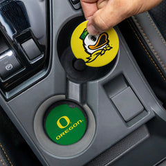 University of Oregon Car Coaster Set, 2pc, Collegiate, Home
