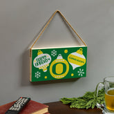 University of Oregon Holiday Wood Wall Sign, 6x11, Collegiate, Home