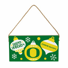 University of Oregon Holiday Wood Wall Sign, 6x11, Collegiate, Home