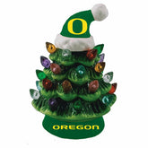 4" Mini LED Tabletop Christmas Tree, Set of 2, University of Oregon, Collegiate, Home