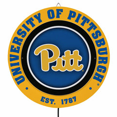 University of Pittsburgh, Metal Lite, Round, Collegiate