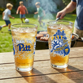 University of Pittsburgh 16oz Glass pint, Set of 2, Collegiate, Home