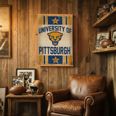 University of Pittsburgh, Canvas Wall Tapestry, Medium, 36x24, Collegiate, Home