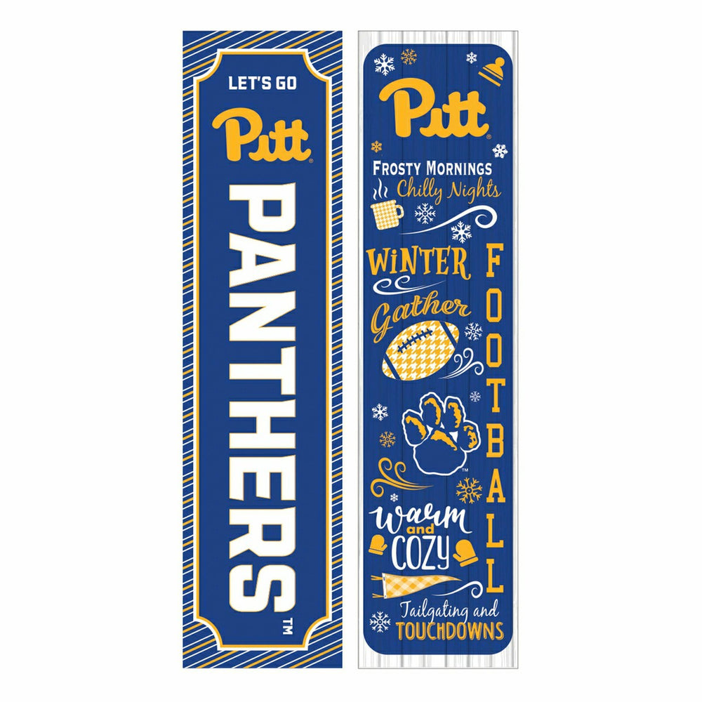 46" Double Sided Leaner, University of Pittsburgh, Winter Seasonal, Collegiate, Home