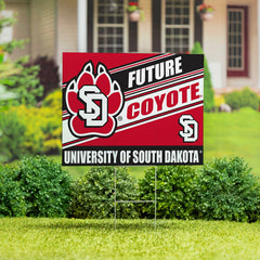 University of South Dakota Coroplast Yard Sign, Future Student, Collegiate, Home