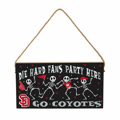 University of South Dakota Halloween Wood Wall Sign, 6x11, Collegiate, Home