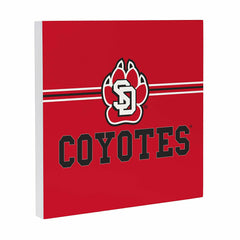 University of South Dakota Wood Wall Sign, 12x12, Collegiate, Home