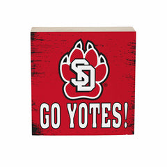 University of South Dakota Plock, Down Home Fans, 6x6, Collegiate, Home