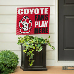 University of South Dakota Coroplast Yard Sign "Fans Play Here", Collegiate, Home