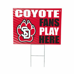 University of South Dakota Coroplast Yard Sign "Fans Play Here", Collegiate, Home