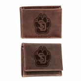 University of South Dakota, Bi-Fold and Tri-Fold Wallet Gift Set, Brow, Collegiate, Home