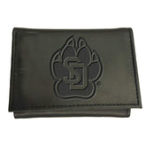 University of South Dakota, Tri-Fold Wallet, Black, Collegiate, Home