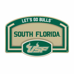 University of South Florida USA Embossed Steel Wall Sign, 11" x 17", Collegiate, Home