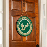 University of South Florida Round Door Décor with Hanging Rope, 18x18, Collegiate, Home