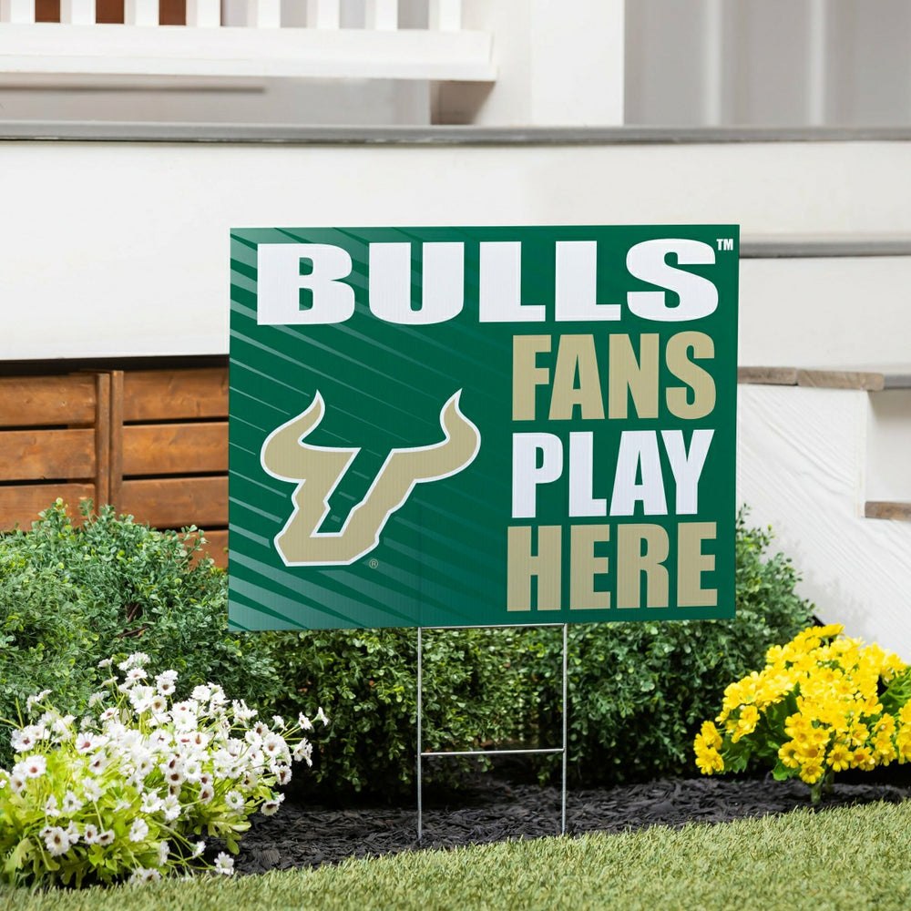 University of South Florida Coroplast Yard Sign "Fans Play Here", Collegiate, Home