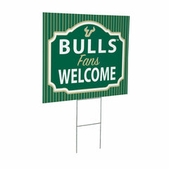 University of South Florida Coroplast Yard Sign, "Fans Welcome", Collegiate, Home