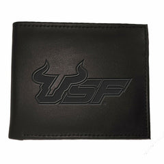 South Florida University , Bi-Fold Wallet, Black, Collegiate, Home
