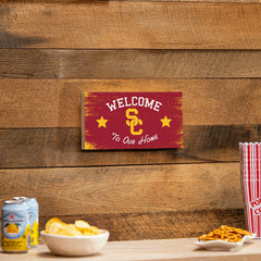 University of Southern California Wood Wall Sign, 6x11, Collegiate, Home