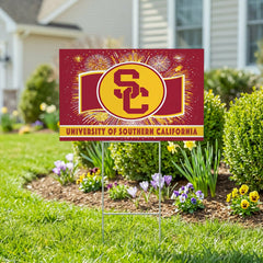 University of Southern California Yard Sign, Patriotic, Collegiate, Home