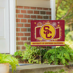 University of Southern California Yard Sign, Patriotic, Collegiate, Home