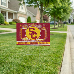 University of Southern California Yard Sign, Patriotic, Collegiate, Home