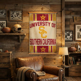 University of Southern California, Canvas Wall Tapestry, Medium, 36x24, Collegiate, Home