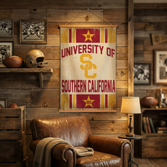 University of Southern California, Canvas Wall Tapestry, Medium, 36x24, Collegiate, Home