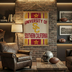 University of Southern California, Canvas Wall Tapestry, Large, 54x36, Collegiate, Home
