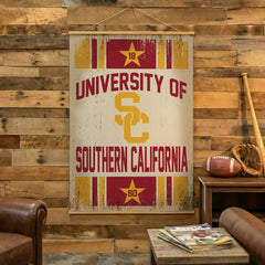 University of Southern California, Canvas Wall Tapestry, Large, 54x36, Collegiate, Home