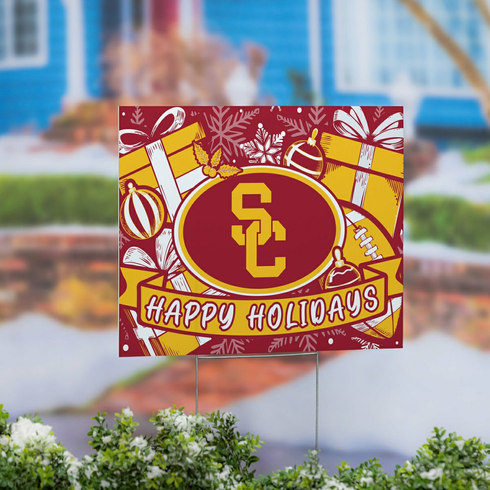 University of Southern California Yard Sign, Holiday, Collegiate, Home