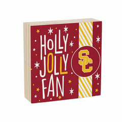 University of Southern California Block, Holiday, 6x6, Collegiate, Home