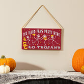 University of Southern California Halloween Wood Wall Sign, 6x11, Collegiate, Home
