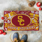 University of Southern California Holiday PVC Mat, 28"x16", Collegiate