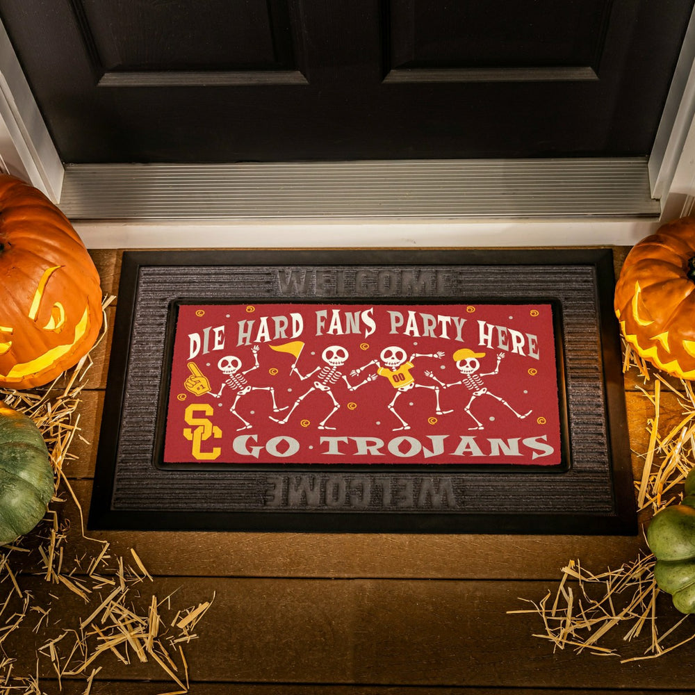University of Southern California Flocked Coir Halloween Sassafras Swi, Collegiate