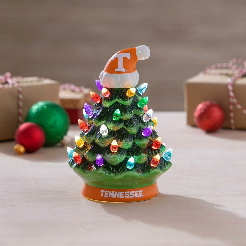 8" LED Ceramic Christmas Tree, University of Tennessee, Collegiate, Home
