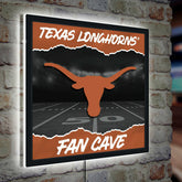 University of Texas 23"H x 23"L LED Wall Decor, Edgelite, Square, Collegiate, Home