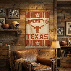 University of Texas, Canvas Wall Tapestry, Medium, 36x24, Collegiate, Home
