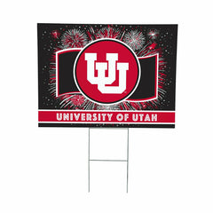 University of Utah Yard Sign, Patriotic, Collegiate, Home