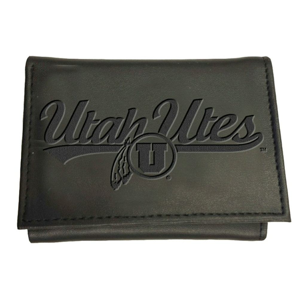 University of Utah, Tri-Fold Wallet, Black, Collegiate, Home