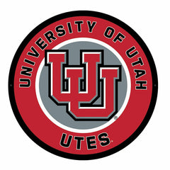 LED Wall Decor, Round, University of Utah, Collegiate, Home