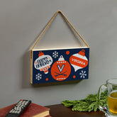 University of Virginia Holiday Wood Wall Sign, 6x11, Collegiate, Home