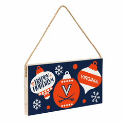 University of Virginia Holiday Wood Wall Sign, 6x11, Collegiate, Home