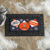University of Virginia Holiday Flocked Coir Sassafras Switch Mat, 22"x, Collegiate