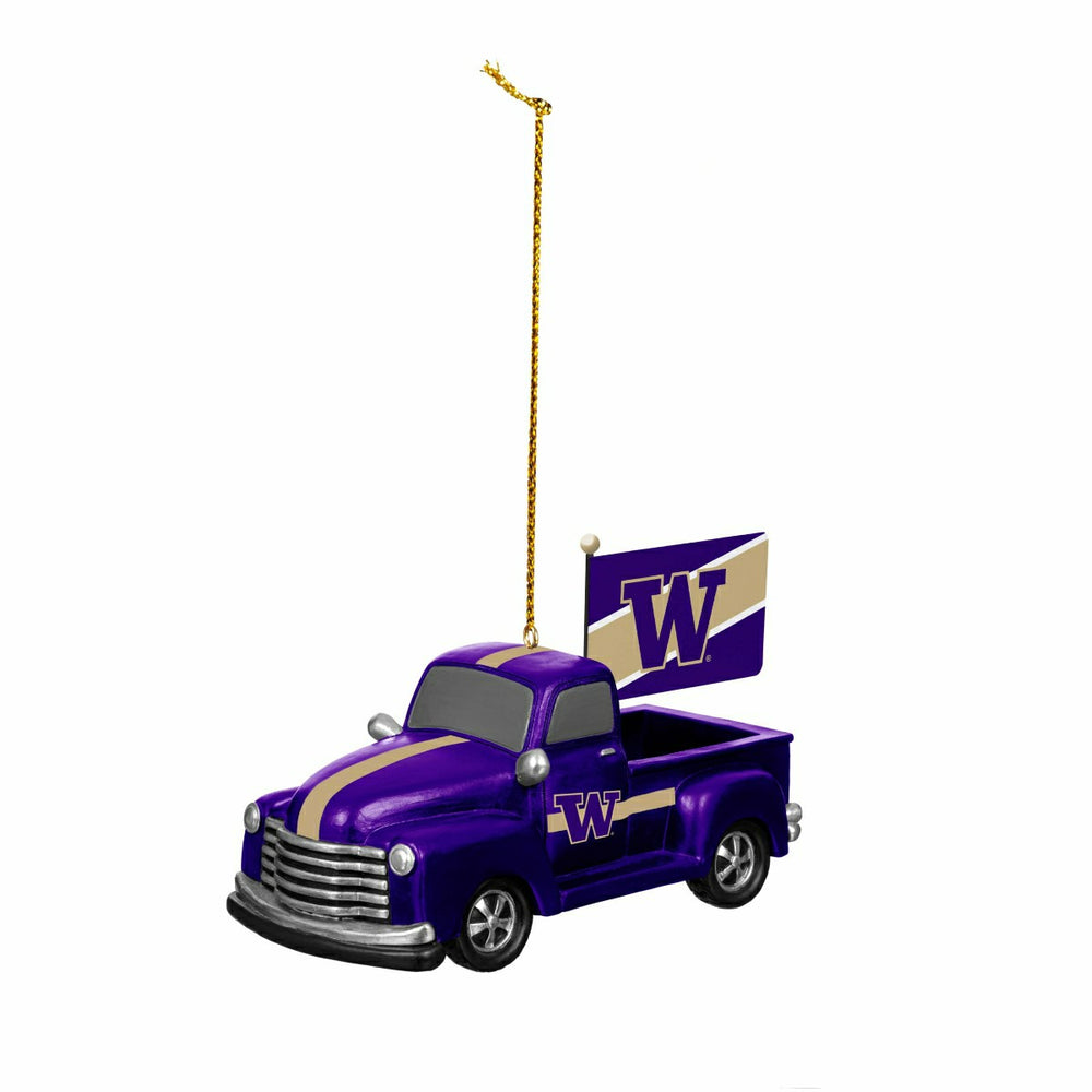 University of Washington Rally Truck Ornament, Set of 2, Collegiate, Home
