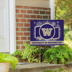 University of Washington Yard Sign, Patriotic, Collegiate, Home
