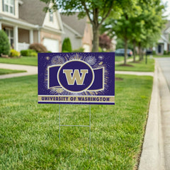 University of Washington Yard Sign, Patriotic, Collegiate, Home