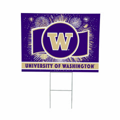 University of Washington Yard Sign, Patriotic, Collegiate, Home