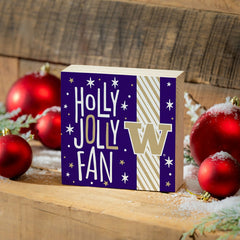 University of Washington Block, Holiday, 6x6, Collegiate, Home