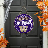 University of Washington Halloween Round Door Décor with Hanging Rope,, Collegiate, Home